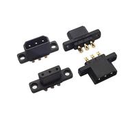 GUOFHUIO 2 paia di connettori maschio femmina a 3 pin for drone, terminali placcati in oro, connettori a 3 poli, alimentazione, batteria, motore, collegamento