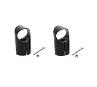 GUOFHUIO 2 pezzi di treppiede in alluminio a T da 20 a 20/25 a 20/25 a 25 mm, giunto a T, clip di collegamento for tubo in carbonio a tre vie for UAV multiasse RC(Black 25 to 25mm)
