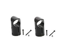 GUOFHUIO 2 pezzi di treppiede in alluminio a T da 20 a 20/25 a 20/25 a 25 mm, giunto a T, clip di collegamento for tubo in carbonio a tre vie for UAV multiasse RC(Black 20 to 20mm)