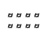GUOFHUIO 8 pezzi Morsetto for tubo in alluminio CNC D12mm 16mm 20mm 22mm 25mm 30mm Connettore for clip for tubo in carbonio Sede motore for drone RC UAV Multicopter(12mm black)