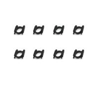GUOFHUIO 8 pezzi Morsetto for tubo in alluminio CNC D12mm 16mm 20mm 22mm 25mm 30mm Connettore for clip for tubo in carbonio Sede motore for drone RC UAV Multicopter(16mm black)