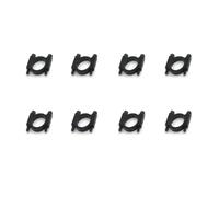GUOFHUIO 8 pezzi Morsetto for tubo in alluminio CNC D12mm 16mm 20mm 22mm 25mm 30mm Connettore for clip for tubo in carbonio Sede motore for drone RC UAV Multicopter(18mm black)