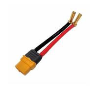 GUOFHUIO Cavo adattatore for batteria RC da 1 pezzo, spina maschio a banana saldata ad angolo retto da 4 mm e 5 mm for connettore femmina a T XT60 con filo da 10 cm da 12 AWG(4mm to XT60 Female)