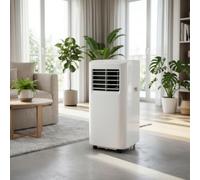GUOGAI Condizionatore Portatile 4-in-1 12000 BTU Raffreddamento Veloce con WiFi, Telecomando, Timer 24H, Kit Scarico Finestra per Utilizzo in Ufficio e Casa Fino a 30m, White, 5000 BTU