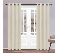 GUOGHUI Tende Soggiorno Oscuranti 320 x 300 cm Isolanti Termiche Tenda Termica Isolante Freddo e Caldo per Il Soggiorno e La Camera, Beige