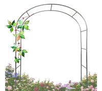 GUOGLZ Arco da Giardino per Piante Rampicanti in Acciaio Inox 240 Cm di Altezza - Arco per Rose Sostegno Archetto di Nozze(240cm x 180cm)