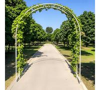 GUOGLZ Arco da Giardino per Rose, Piante Rampicanti Traliccio Pergolato Vite Decorazione Design, per Eventi Matrimoni Pergola Decorativo(White,200 * 250 * 40)
