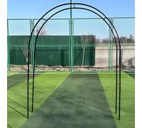 GUOGLZ Arco da Giardino per Rose, Piante Rampicanti Traliccio Pergolato Vite Decorazione Design, per Eventi Matrimoni Pergola Decorativo(Black,280 * 250 * 40)