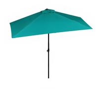 GUOGLZ Ombrellone Mezzaluna A Parete Da Giardino Grandezza 245 Cm, Parasole A Muro Da Esterno Ideale Per Bar Ristorante, Patio Balcone(Dark green)