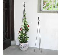 GUOGLZ Traliccio da Giardino per Piante Rampicanti Graticcio Obelisco Torre Supporto Arrampicata Metallo Antiruggine Vaso Interni Fiori All'aperto Frutta Verdura Supporto Viti(120cm/3.9ft)