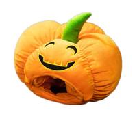 Guohetuk Cappello Zucca Halloween Copricapo Travestimento Testa Jack O’lantern Materiale Poliestere Soffice Adatto per Feste Scuola Fotografia Quotidiana Bambini Adulti