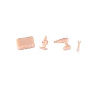 Guohetuk Modello da Lavoro in Miniatura in 1/64, Piccoli Modellini, Accessori per Diorami, Resina di Simulazione per Tavolo di Sabbia Fai-da-Te, Kit di Strumenti