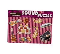 Guohetuk Puzzle di Legno con Pioli, Gioco per Bambini E Bambine, Musica
