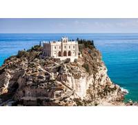 GUOHLOZ 1000 Pezzi, Puzzle Adulti, Castello, Italia, Mar Tirreno, Tropea, 75x50cm