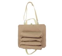 GUOHOQIX Borsa porta attrezzi, Poliestere Premium, Tasche multiple, Design compatto, Scomparti con cerniera di classificazione, Portatile pieghevole per l'organizzazione del lavoro (Cachi)