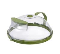 GUOHOQIX La copertura antispruzzo per microonde mantiene la freschezza evitando la contaminazione. Resistenza alle alte temperature. Copertura trasparente retrattile per microonde per