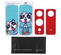 GUOHOQIX Pellicola protettiva in PVC impermeabile Sunnylife per action camera One X2 (Panda e Rosso Carbonio)