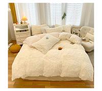 GUOJM COPERNO PUNSHET Set Coperchio Coperchio Set di Copertura A Quattro Petto AUTTUNGE E Inverno CORALE Letto di Letto SPEGGI CHIEDO CHIEDO CHIEDO Copertura PERSETTORE sotto (Colore: 3, Dimensioni: