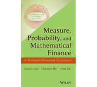 Guojun Gan Hong Xie Ch Measure, Probability, and Mathematical (Copertina rigida)