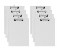 GUOKOFF Portablocco A4, 8 Pezzi Portablocchi con Clip in Metallo, Portablocco con Ferma-documenti, Portablocchi Lavagna da Scrittura, Plastica Clipboards