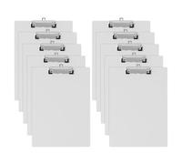 GUOKOFF Portablocco A5, 10 Pezzi Portablocchi con Clip in Metallo, Portablocco con Ferma-documenti, Portablocchi Lavagna da Scrittura, Plastica Clipboards