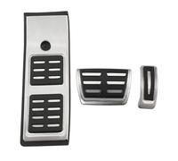 GUOLEIOO Pedali dell’Auto Poggiapiedi per Audi Q5 80A 2018-2022 Auto Acceleratore Pedali del Freno Copertura in Acciaio Pastiglie Pedaliera Auto,AT