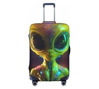 GUOLGP Alien Planet Stampa Cerniera Nascosta Copertura Decorativa Valigie Lavabile Viaggio Bagaglio Protector, bianco, S