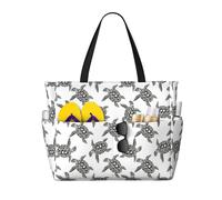GUOLGP Animali Tartarughe Marine Stampa Elegante Borsa Impermeabile Tote Multi-Tasche Pieghevole Leggero Avventure All'aperto