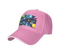 GUOLGP Astratto Scienza Chimica Stampa Regolabile Sandwich Baseball Cap Moda Rilassato Fit Hat Light Sport Attività, rosa, Taglia unica