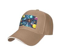GUOLGP Astratto Scienza Chimica Stampa Regolabile Sandwich Baseball Cap Moda Rilassato Fit Hat Light Sport Attività, Naturale, Taglia unica