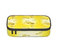 GUOLGP Astuccio con stampa patatine fritte elegante e capiente, spazioso astuccio per penne da studio e articoli per la scuola da viaggio, Nero , Taglia unica