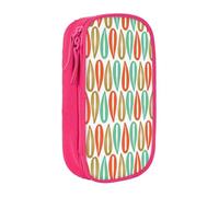 GUOLGP Astuccio funzionale con stampa in stile moderno della metà del secolo, multi-compartimento, materiale scolastico, facile accesso, rosa, Taglia unica, Con tasca per il