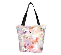 GUOLGP Bella rosa fiore Stampa Estate Borsa a tracolla Viaggio Tote Spiaggia Escursioni Quotidiane Pendolari Donne Uomini Accessorio