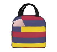 GUOLGP Borsa termica per il pranzo con stampa bandiera del Regno delle Hawaii per studenti, leggera, termica, per scuola, picnic, viaggi