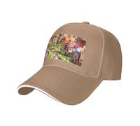 GUOLGP Candy Land Print Sandwich regolabile Baseball Cap Moda Rilassato Fit Hat Light Sport Attività, Naturale, Taglia unica