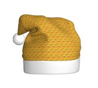 GUOLGP Cappello da cactus e peperoncino con stampa di Babbo Natale, unisex, cappello natalizio per feste, copricapo per decorazioni per feste di Capodanno