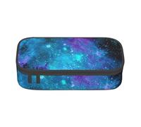 GUOLGP Cool Star River Print Elegante Grande Capacità Astuccio Spazioso Studio Penna Pouch Scuola Forniture Viaggi, Nero , Taglia unica