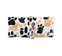 GUOLGP Cute Dog Paw Prints Print Daily Use Occhiali da sole Custodia morbida per occhiali da vista con cinturino per le donne Viaggi Lettura