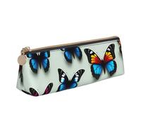 GUOLGP Elegante astuccio con stampa farfalla e violoncello, grande capacità, 20,3 x 5,6 x 6,1 cm, astuccio triangolare Daily Essentials