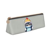 GUOLGP Grazioso astuccio con stampa pinguino, grande capacità, 20,3 x 5,6 x 6,1 cm, astuccio triangolare per tutti i giorni