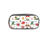 GUOLGP Grazioso astuccio trasparente con stampa di gnomi, per studenti, ragazzi e ragazze, astuccio trasparente per cancelleria