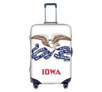 GUOLGP Iowa State Flag Print Nascosta Cerniera Decorativa Copertura Valigie Lavabile Viaggio Bagaglio Protector, bianco, XL