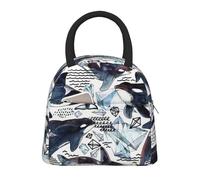 GUOLGP Killer Whale Print Elegante borsa termica per il pranzo, leggera, per lavoro, scuola, picnic, mantiene i pasti freschi