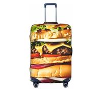 GUOLGP Motivo alimentare divertente stampa cerniera nascosta copertura decorativa valigia lavabile viaggio bagagli Protector, bianco, M