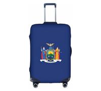 GUOLGP New York State Flag Print Nascosta Cerniera Nascosta Copertura Decorativa Valigie Lavabile Viaggio Bagaglio Protector, bianco, S