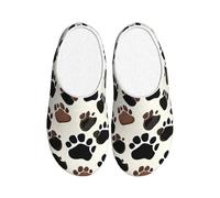 GUOLGP Pantofole lavabili per la casa con stampa di zampe di cane con suola in TPR unisex per interni ed esterni scarpe da viaggio