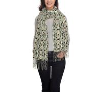 GUOLGP Simpatico Chihuahua Pug Stampa Elegante Frange Sciarpa Scialle Wrap per le Donne Inverno Versatile Moda Accessorio Regalo