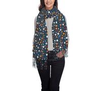 GUOLGP Sport Baseball Game Stampa Elegante Fringe Sciarpa Scialle Wrap per le Donne Inverno Versatile Moda Accessorio Regalo