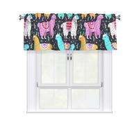 GUOLGP Tende mantovane con stampa di alpaca indiana, 137 x 45 cm, per cucina, bagno, lavanderia, decorazione per la casa