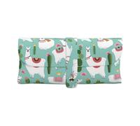 GUOLGP Tropicale Llama Alpaca Cactus Fiore Stampa Daily Use Occhiali Da Sole Caso Morbido Occhiali Da Sole Sacchetto Con Cinghia Per Le Donne Viaggio Lettura